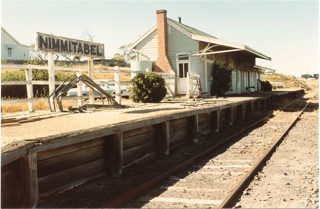 
The view of the station looking down the line towards Bombala, 5 years before
the line closed.
