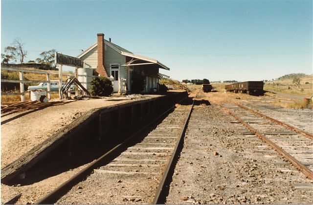 
The view looking down the line towards Bombala.
