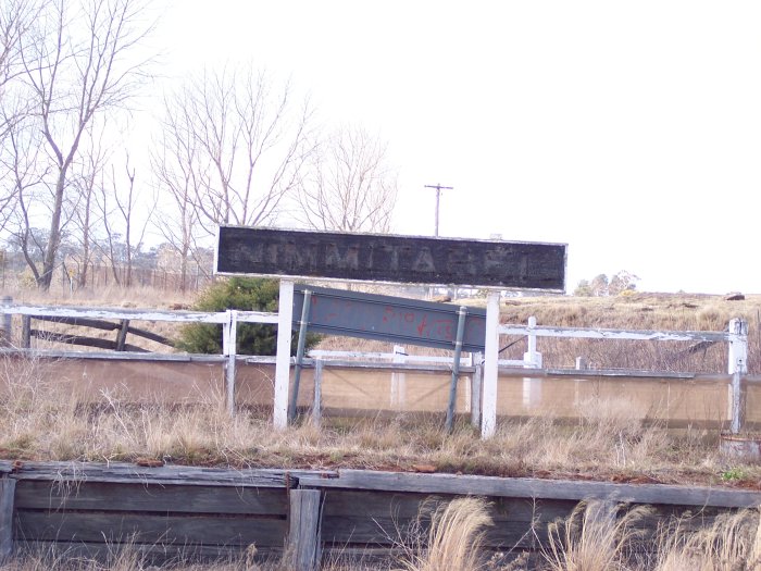 The remains of the station nameboard.