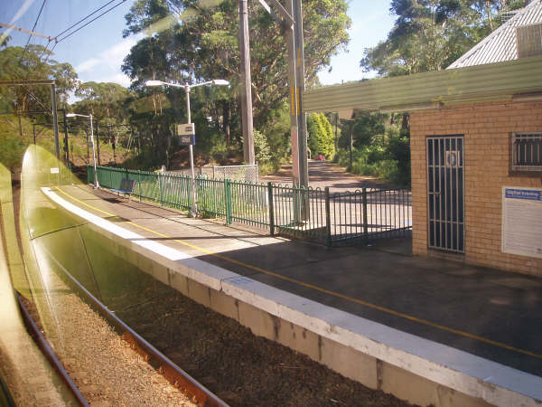 The view looking south across to platform 1.