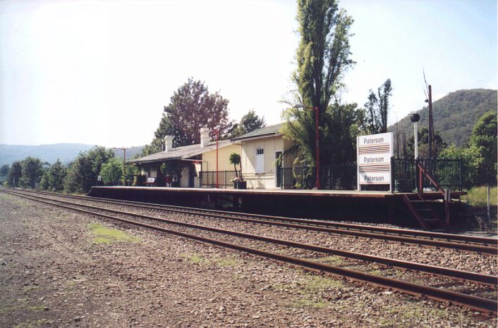 
The platform and station buildings, looking in a northerly direction.
