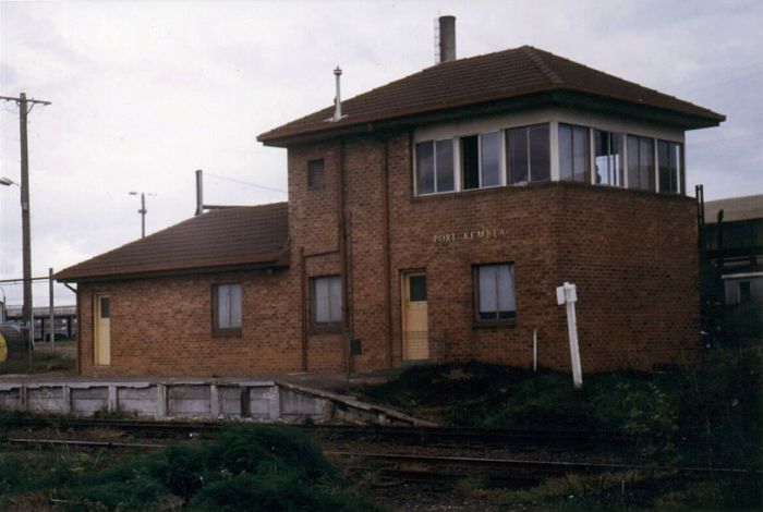 
The brick Port Kembla signal box.
