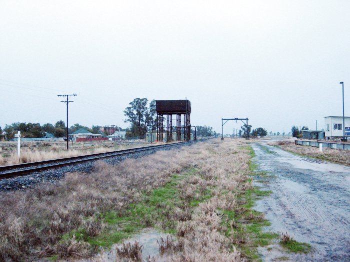 The view looking towards the northern end of the yard.