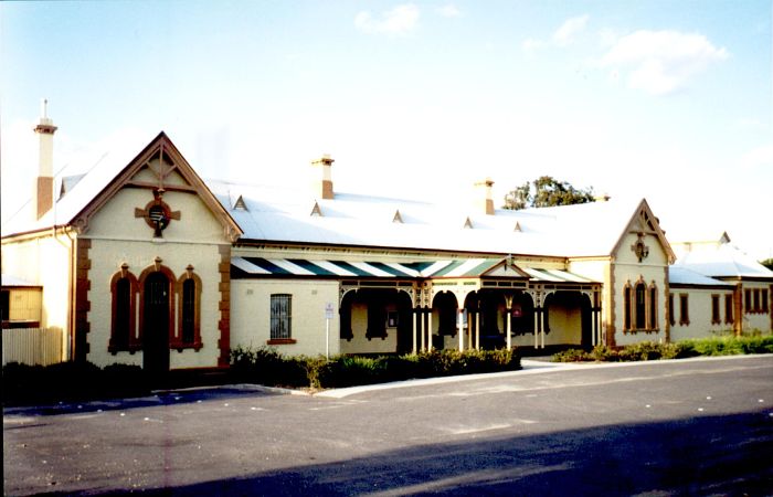 
The impressively-presented station building, from the road approach.
