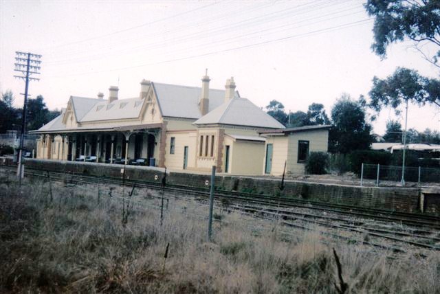 A view looking across to the station in the direction of Sydney.