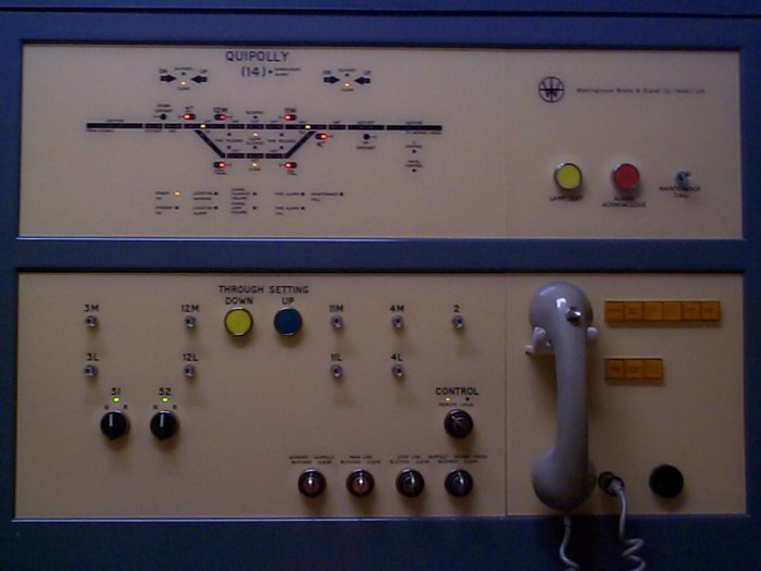 The local control panel at Quipolly.