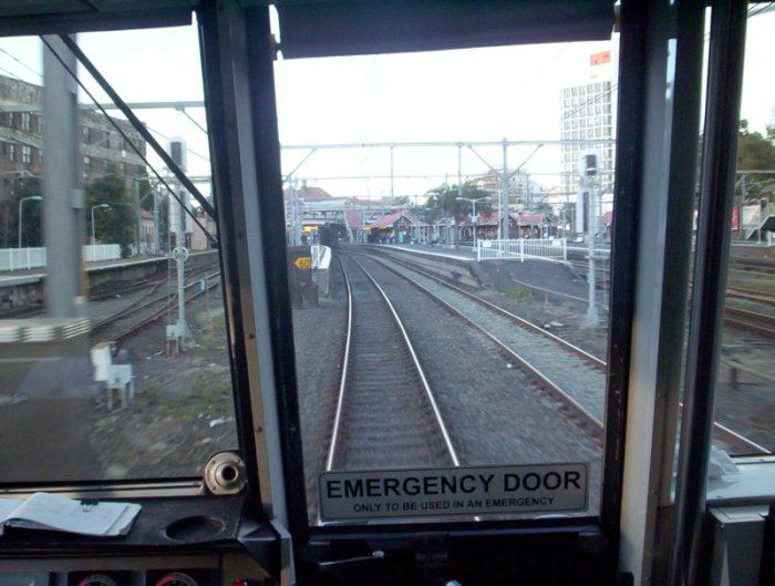 The view from an Up Tangara coming in to Redfern platform 3.