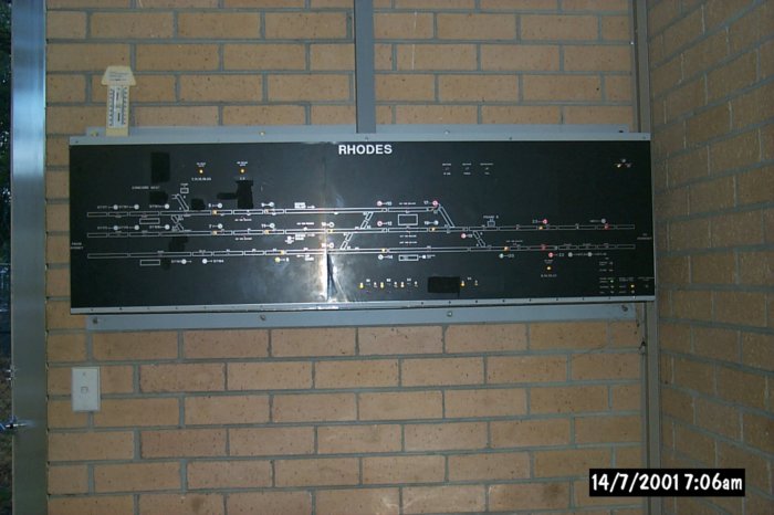 A view of the emergency panel at Rhodes.
