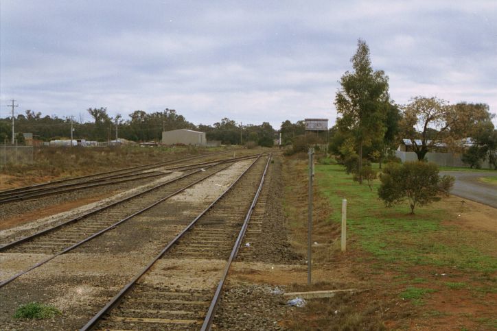
The view from the station looking north towards the NSW border.
