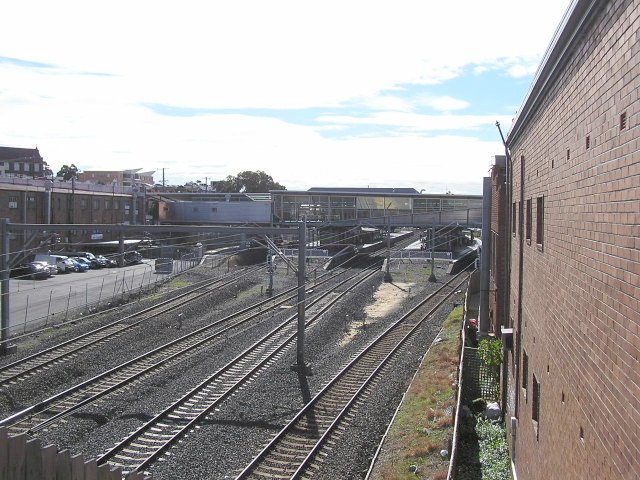 Rockdale Station, looking north from The Sevenways.