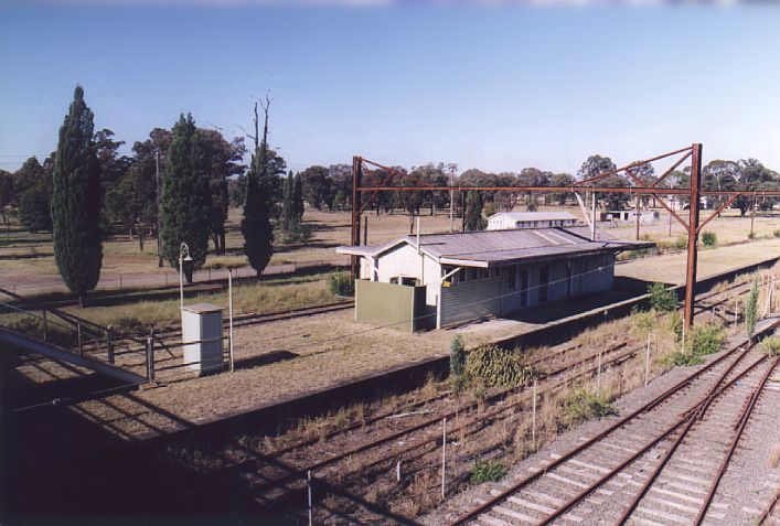 
Ropes Creek station, viewed from the footbridge.

