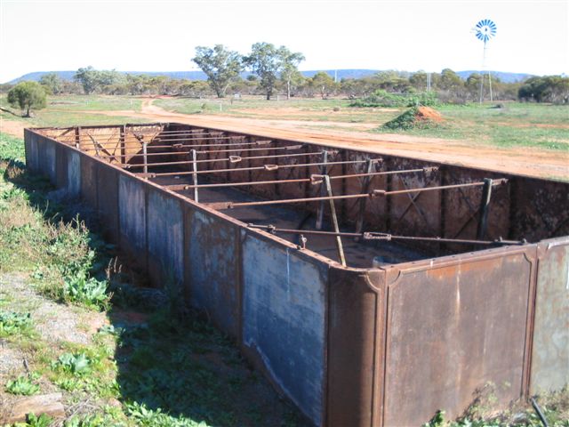 
The remains of a water tank.
