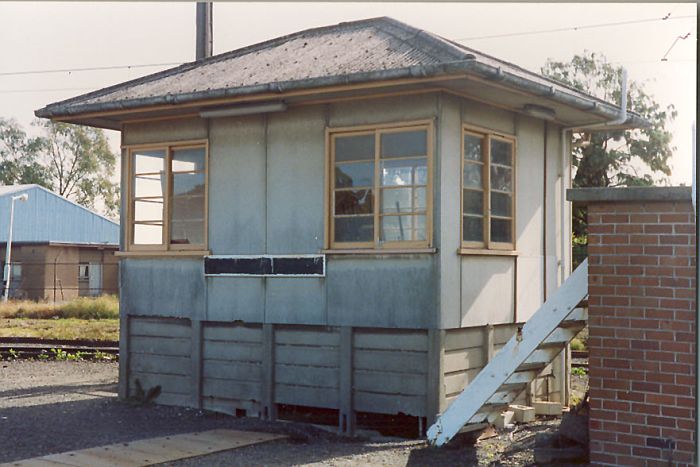 
Sandown signal box, before it was demolished.
