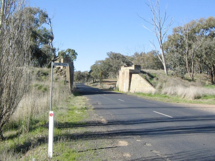 A partially constructed road underbridge on the the Goolma - Wellington Road.