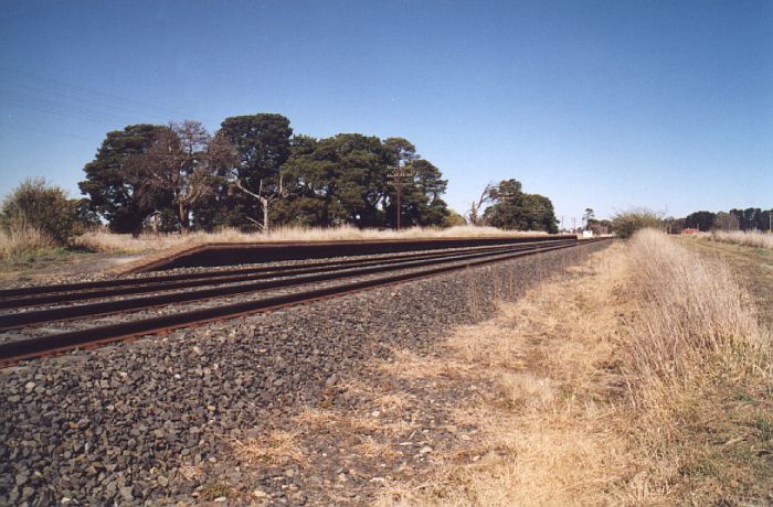 
The view looking towards Sydney of the well-preserved brick up-side platform.
