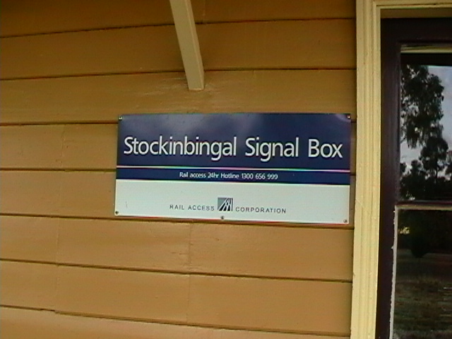 
The modern sign outside the signal box.

