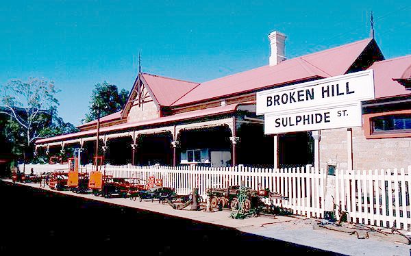 A photo of the Sulphide Street station, now a museum.