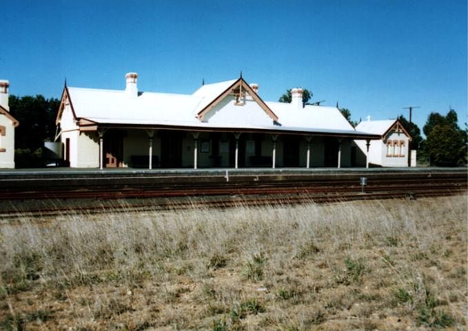 
The railway-side view of the station.
