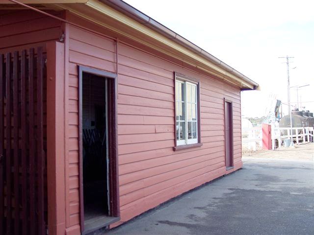 
The exterior of the signal box.
