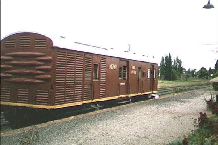 
The restored parcel van which sits on the platform road.
