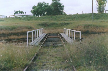 The view looking north towards the turntable.