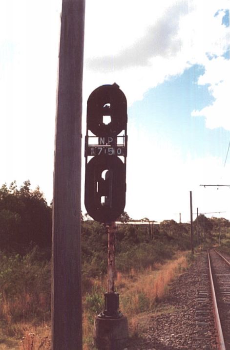 
The gutted coloured light signal post, which was once the departure signal.
