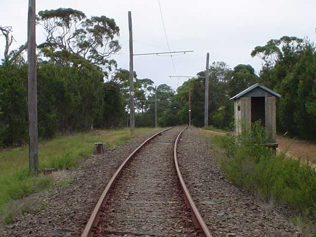 The view looking towards Loftus and an abandoned signal hut.