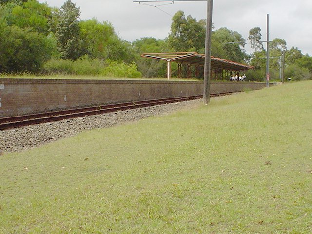 The view looking across towards the platform.