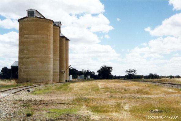 
The grain silos, which are still in use.
