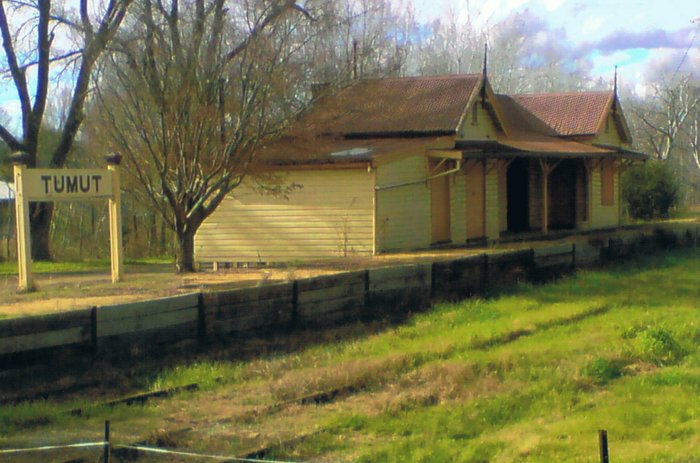 A recent view of the station, now all boarded up.