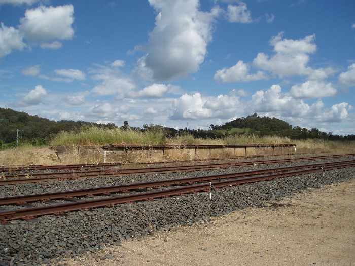 The former goods platform at the up end of the yard.