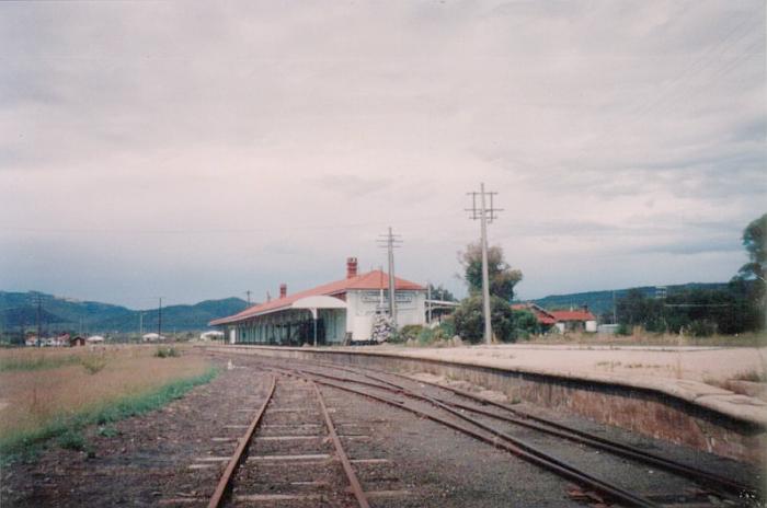 
The view from the south looking towards the Queensland side of the station.
It is believed the photo was taken shortly after QR stopped running services
to Wallangarra.
