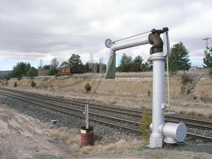 
The water tank and water column at the eastern end of the station.
