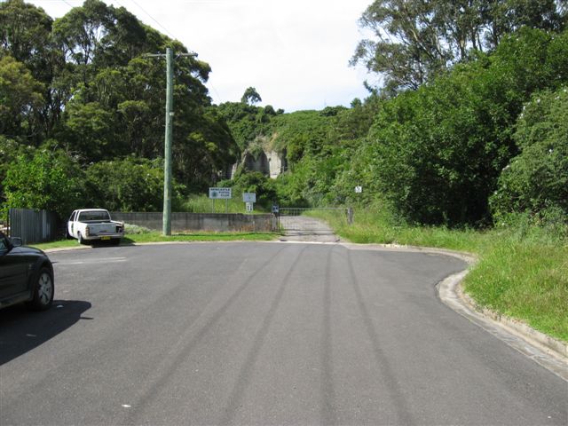 The end of Eldon Street, where the line entered the quarry.