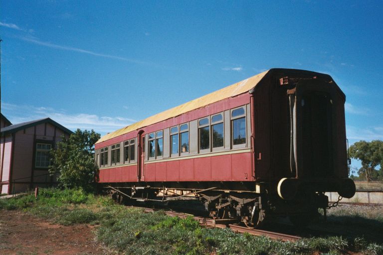 
Adjacent to the station is a preserved passenger car.
