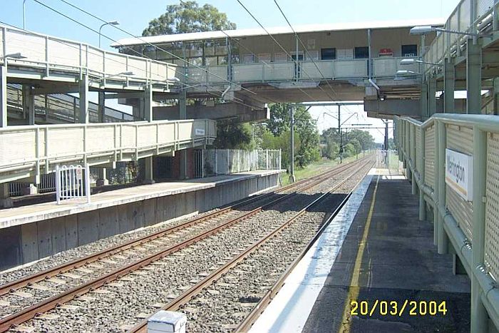 
The view looking west along platform 1.
