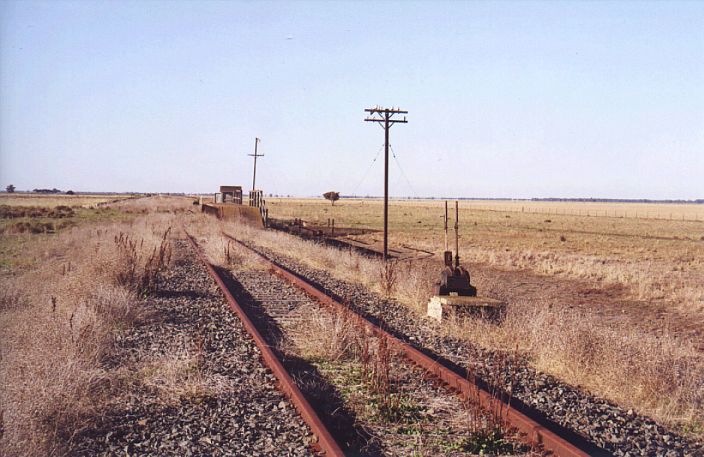 
A view looking north towards the station.
