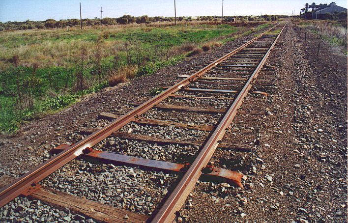 
In recent times, rotting wooden sleepers have been replaced with steel
versions.

