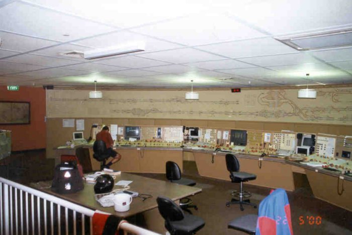 The large signal control room at Wollongong.