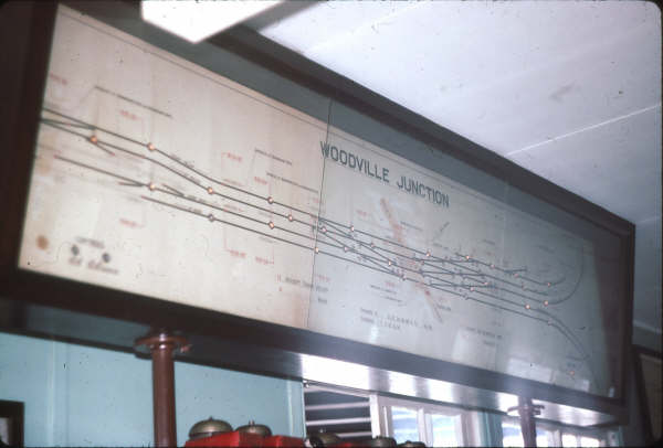 The diagram inside Woodville Junction Box.