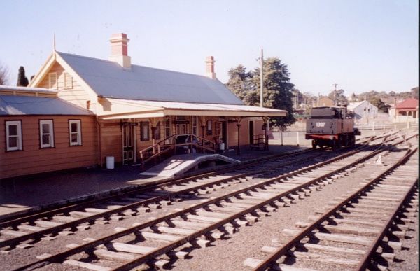 
The view of the station taken from the goods platform.
