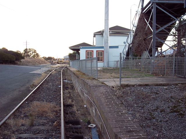 
The view looking south along the back of platform 2.
