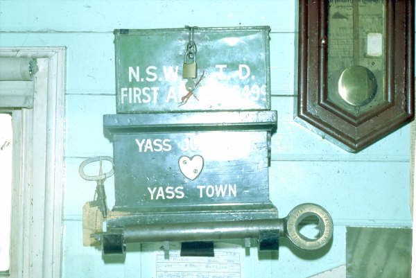 The Staff and Ticket box for the Yass Town branch at Yass Junction.