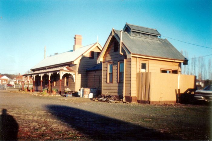 The back of the station building at Yass,.