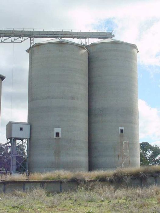 
Additions made to the silos to increase capacity from 2,450 tonnes to 6,700
tonnes.
