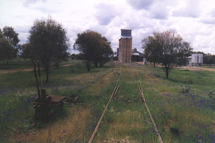 
This view shows the approach to the silo from the north.
